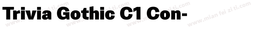 Trivia Gothic C1 Con字体转换